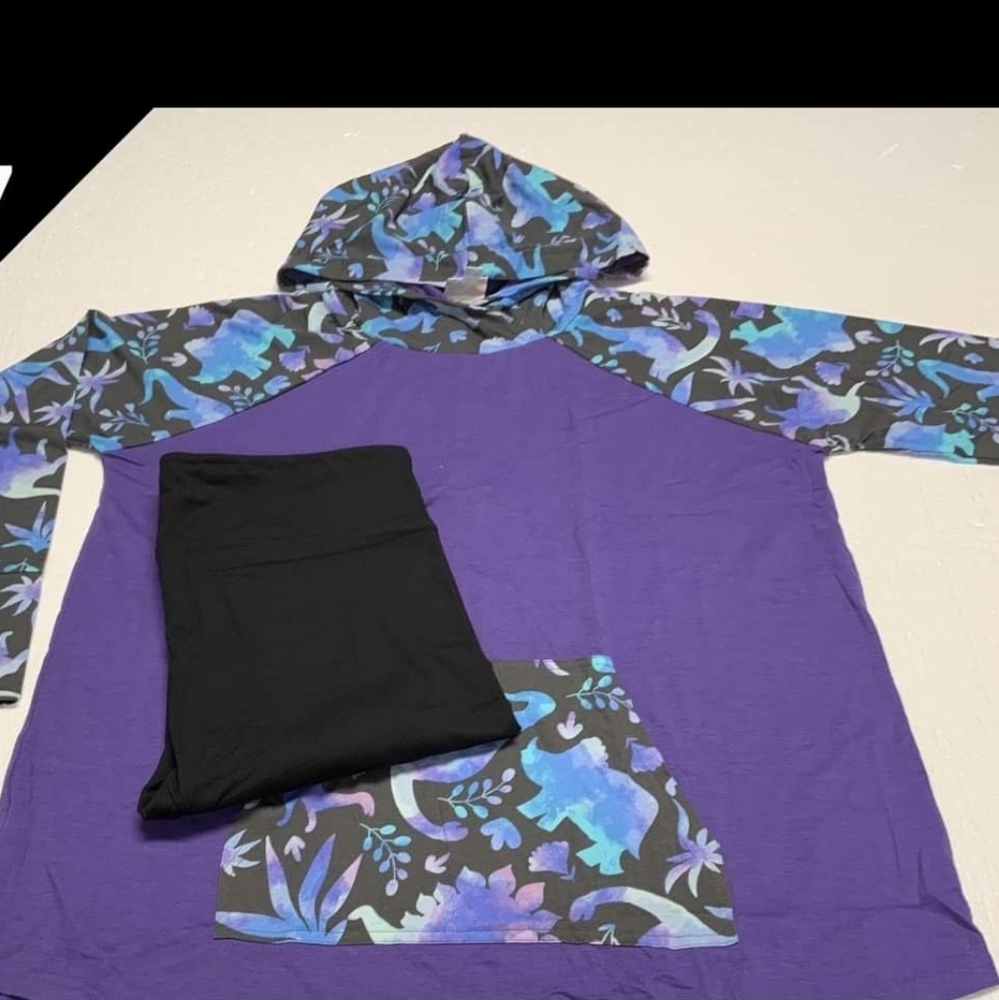 Lularoe Amber Hoodie And Os Legginhs Nwt